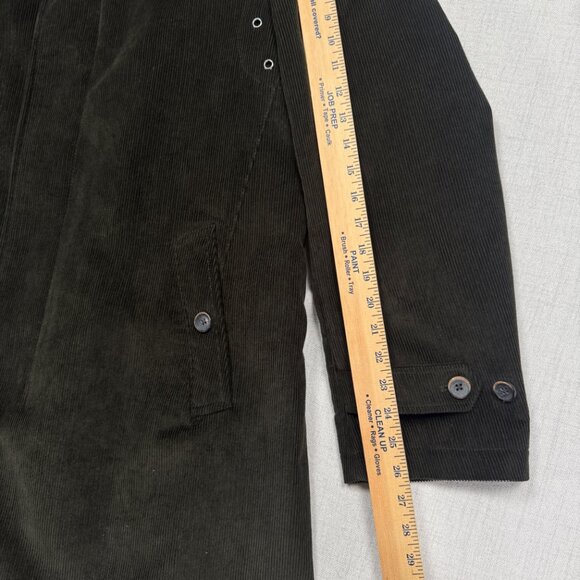 Tallia Mens Corduroy Coat Olive Green Quilted Lined Jacket Size Chest 47" - Picture 10 of 15